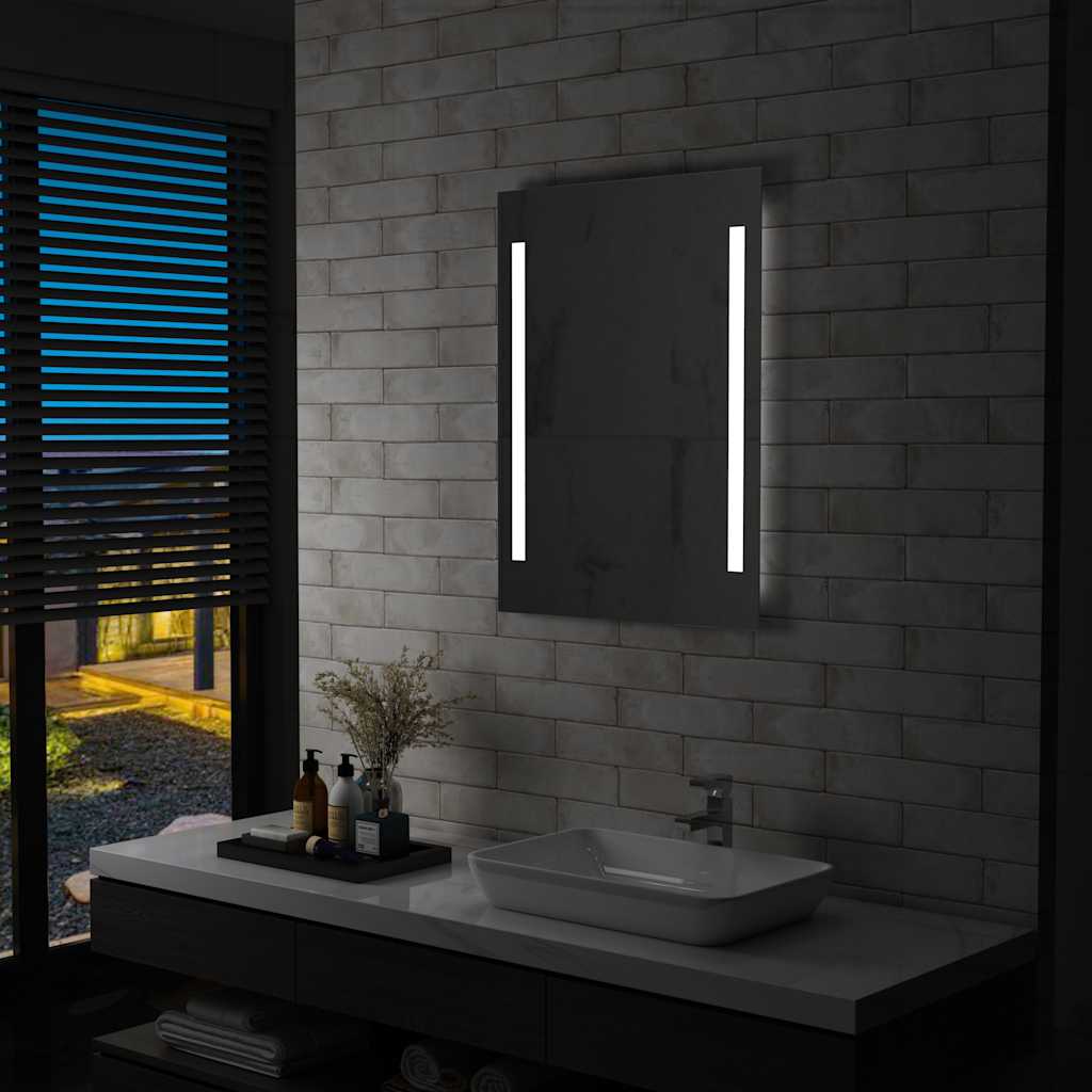 vidaXL Bathroom Mirror LED 60x80 cm