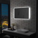 vidaXL Bathroom Mirror LED 60x50 cm