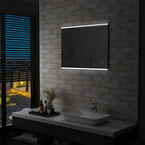 vidaXL LED Bathroom Mirror with Touch Sensor 80x60 cm