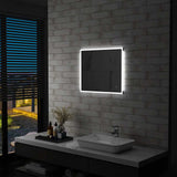 vidaXL Bathroom Mirror LED with Touch Sensor 60x50 cm