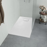 vidaXL Shower Tray 80x80 cm SMC White