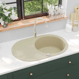 Spoelbak opbouw graniet double bak noir