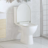 vidaXL Soft-Close Toilet Seat with Quick-Release Design Square White