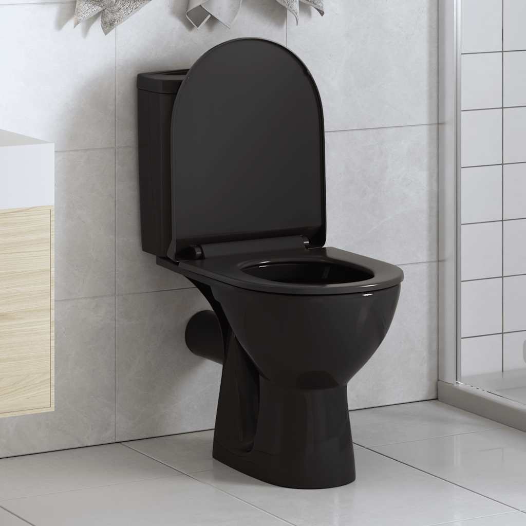 vidaXL Soft-Close Toilet Seat with Quick-Release Design Square White