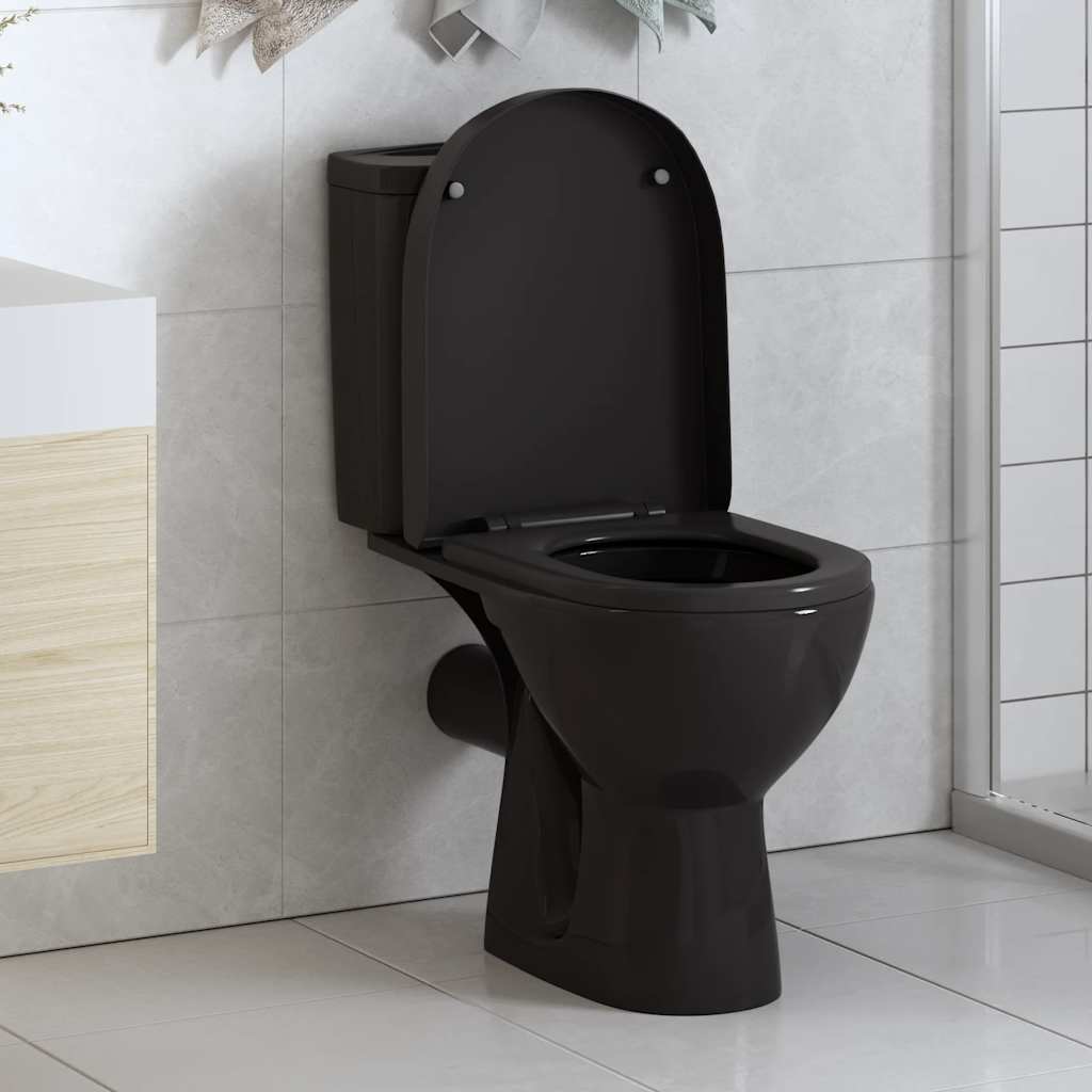 vidaXL Soft-Close Toilet Seat with Quick-Release Design Square White