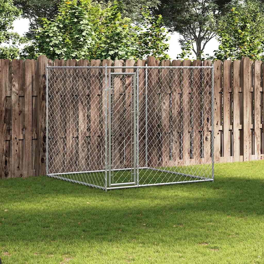 vidaXL Outdoor Dog Kennel with Roof 382x192x225 m