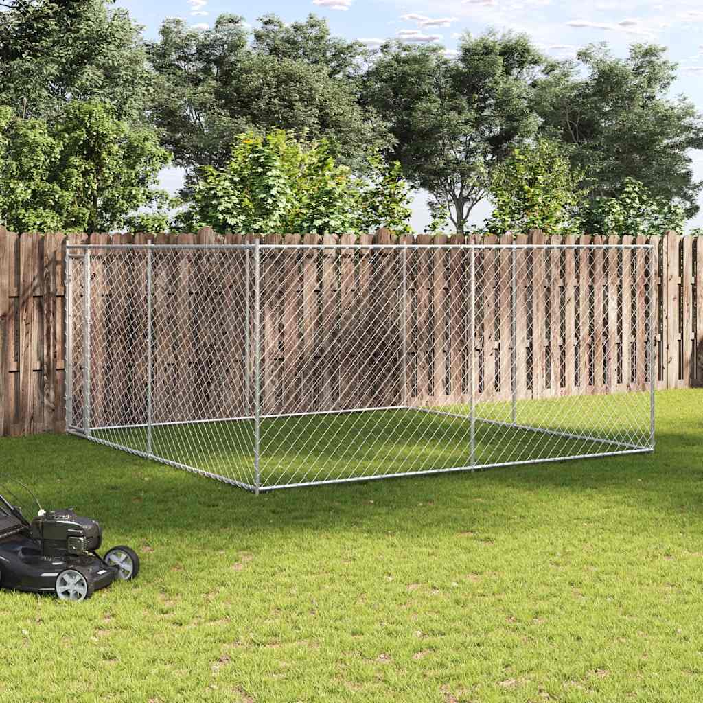 vidaXL Outdoor Dog Kennel with Roof 382x192x225 m