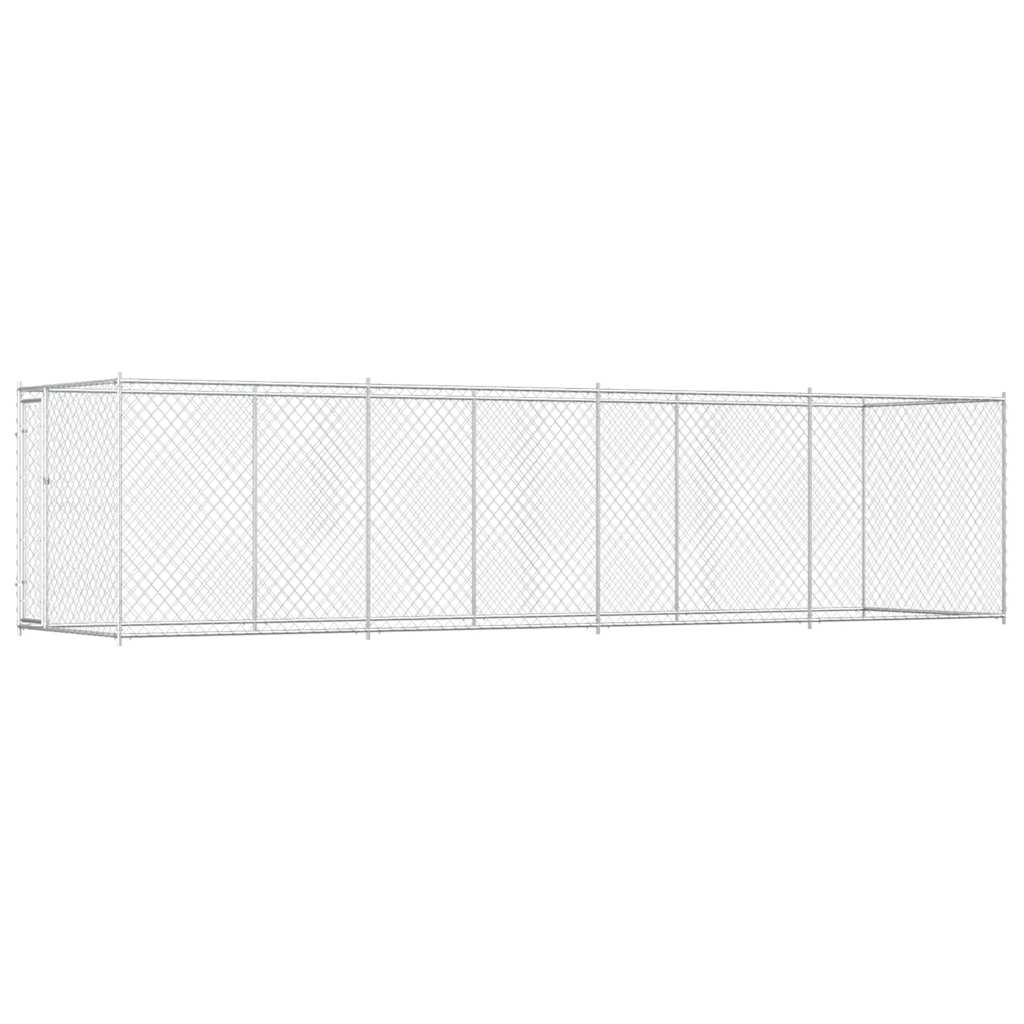 vidaXL Outdoor Dog Kennel with Roof 382x192x225 m