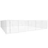 vidaXL Outdoor Dog Kennel 570x570x185 cm Galvanised Steel