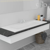 vidaXL Ceramic Built-in Basin 42x39x18 cm White