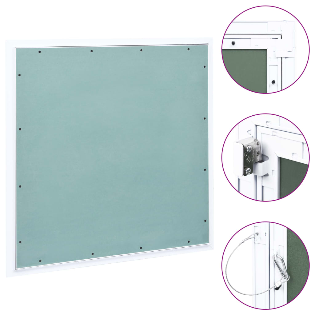 vidaXL Access Panel with Aluminium Frame and Plasterboard 200x200 mm