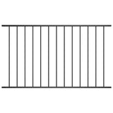 vidaXL Fence Panel powder-coated steel 1.7x0.75 m black