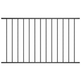 vidaXL Fence Panel powder-coated steel 1.7x0.75 m black