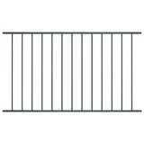 vidaXL Fence Panel powder-coated steel 1.7x0.75 m black