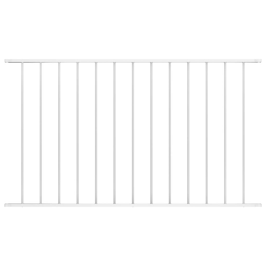 vidaXL Fence Panel powder-coated steel 1.7x0.75 m black