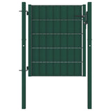 vidaXL Garden Gate PVC and Steel 100x81 cm Anthracite