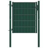 vidaXL Garden Gate PVC and Steel 100x81 cm Anthracite