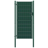 vidaXL Garden Gate PVC and Steel 100x81 cm Anthracite