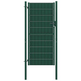vidaXL Garden Gate PVC and Steel 100x81 cm Anthracite