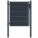 vidaXL Hekpoort PVC et acier 100x81 cm antraciet