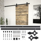 vidaXL Box with parts for sliding door SKIEN 183 cm steel black