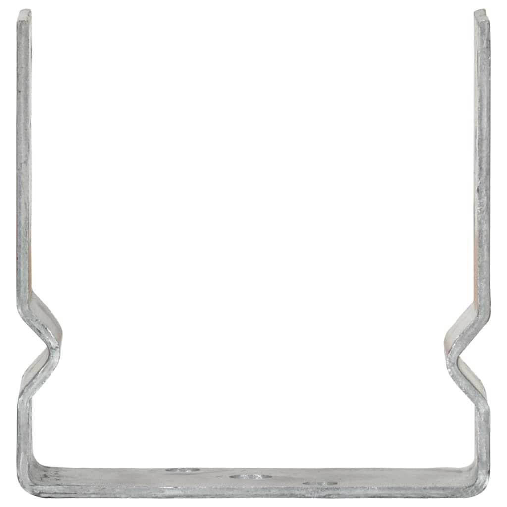 vidaXL Ground Anchors 6 pcs 9x6x15 cm Galvanised Steel Silver-Coloured