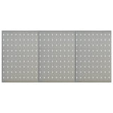vidaXL Pegboard wall-mounted 3 pcs 40x58 cm steel