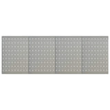 vidaXL Pegboard wall-mounted 3 pcs 40x58 cm steel
