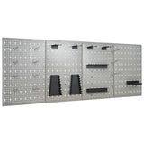 vidaXL Pegboard Wall-Mounted 3 pcs 40x58 cm Steel