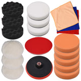 vidaXL 18-piece Polishing Pad Set 150 mm
