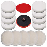 vidaXL 18-piece Polishing Pad Set 150 mm