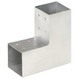 vidaXL Post Connector L-shape 71x71 mm Galvanized Metal