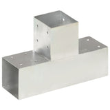 vidaXL Post Connector L-shape 71x71 mm Galvanized Metal