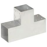 vidaXL Post Connector L-shape 71x71 mm Galvanized Metal