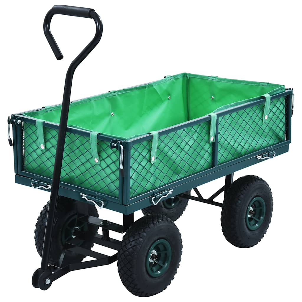 vidaXL Garden Cart 250 kg Green