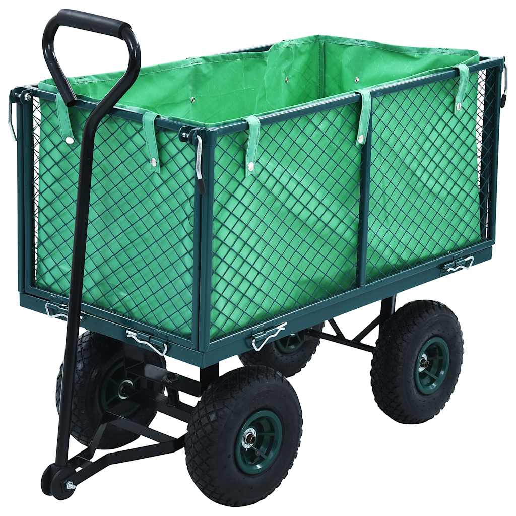 vidaXL Garden Cart 250 kg Green