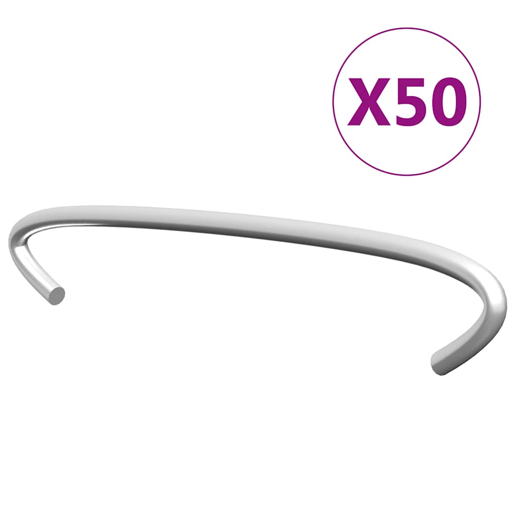 vidaXL Gabion Hooks 50 pcs 10 cm Galvanized Steel
