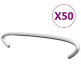 vidaXL Gabion Hooks 50 pcs 10 cm Galvanized Steel