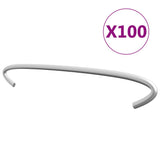 vidaXL Gabion Hooks 50 pcs 10 cm Galvanized Steel