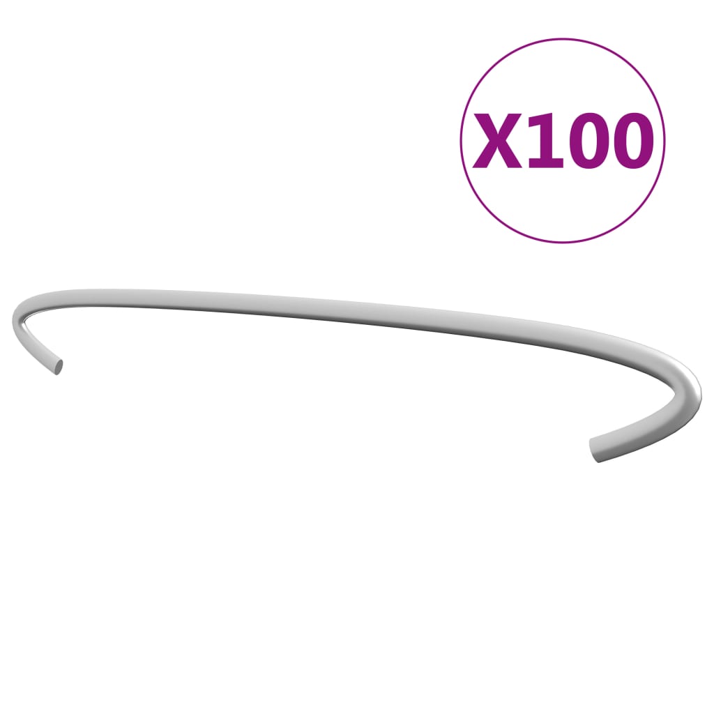 vidaXL Gabion Hooks 50 pcs 10 cm Galvanized Steel