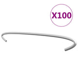 vidaXL Gabion Hooks 50 pcs 10 cm Galvanized Steel