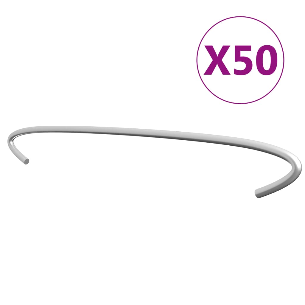 vidaXL Gabion Hooks 50 pcs 10 cm Galvanized Steel
