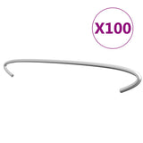 vidaXL Gabion Hooks 50 pcs 10 cm Galvanized Steel