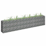 vidaXL Gabion Raised Garden Bed 90x30x10 cm Galvanised Steel