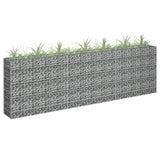 vidaXL Gabion Raised Garden Bed 90x30x10 cm Galvanised Steel