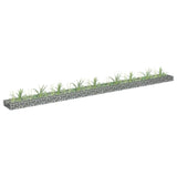 vidaXL Gabion Raised Garden Bed 90x30x10 cm Galvanised Steel