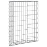 vidaXL Gabion Planter Trapezoid 80x20x100 cm Galvanized Steel