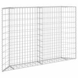 vidaXL Gabion Planter Trapezoid 80x20x100 cm Galvanized Steel