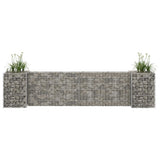 vidaXL Gabion Planter H-shaped 260x40x40 cm Steel Wire