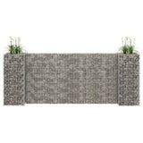 vidaXL Gabion Planter H-shaped 260x40x40 cm Steel Wire